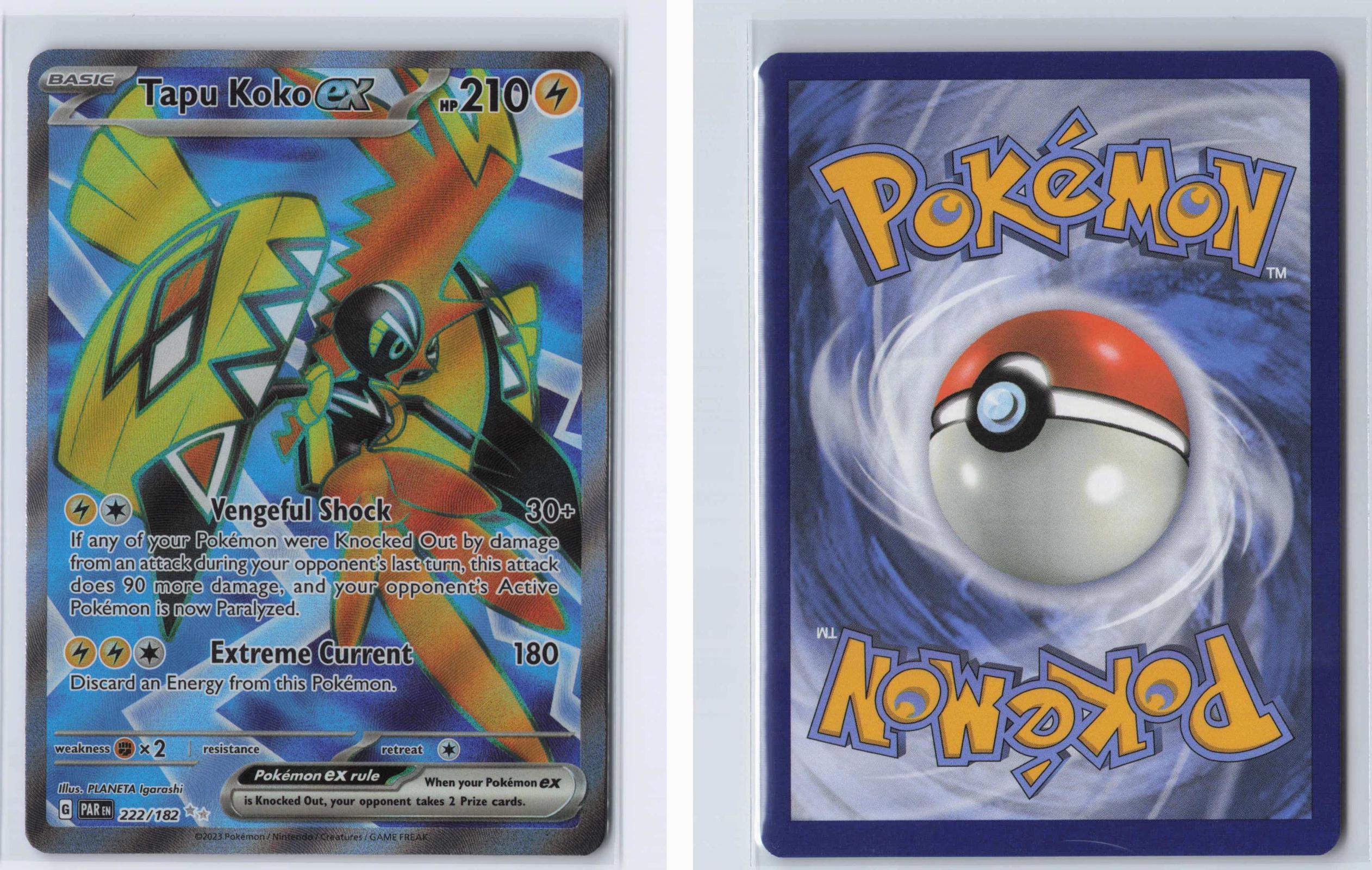 (#222/182) Tapu Koko ex - Holo [Paradox Rift]