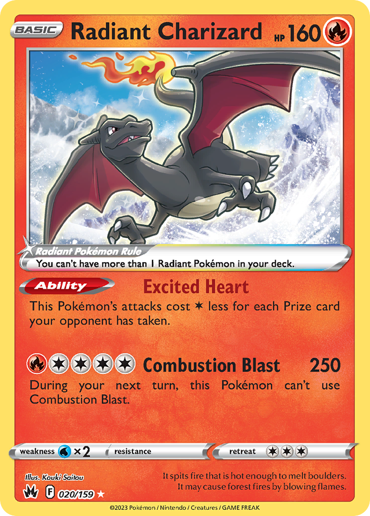 (#020/159) Radiant Charizard - Holo [Crown Zenith]