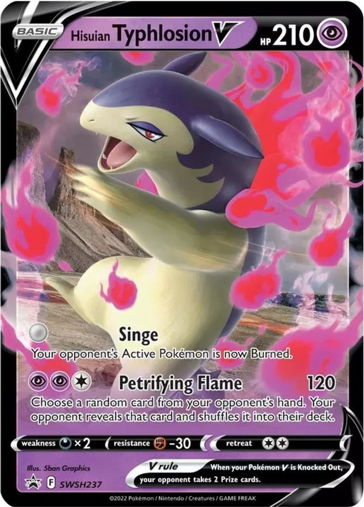 (#SWSH237) Hisuian Typhlosion V - Holo [Sword & Shield Promo]