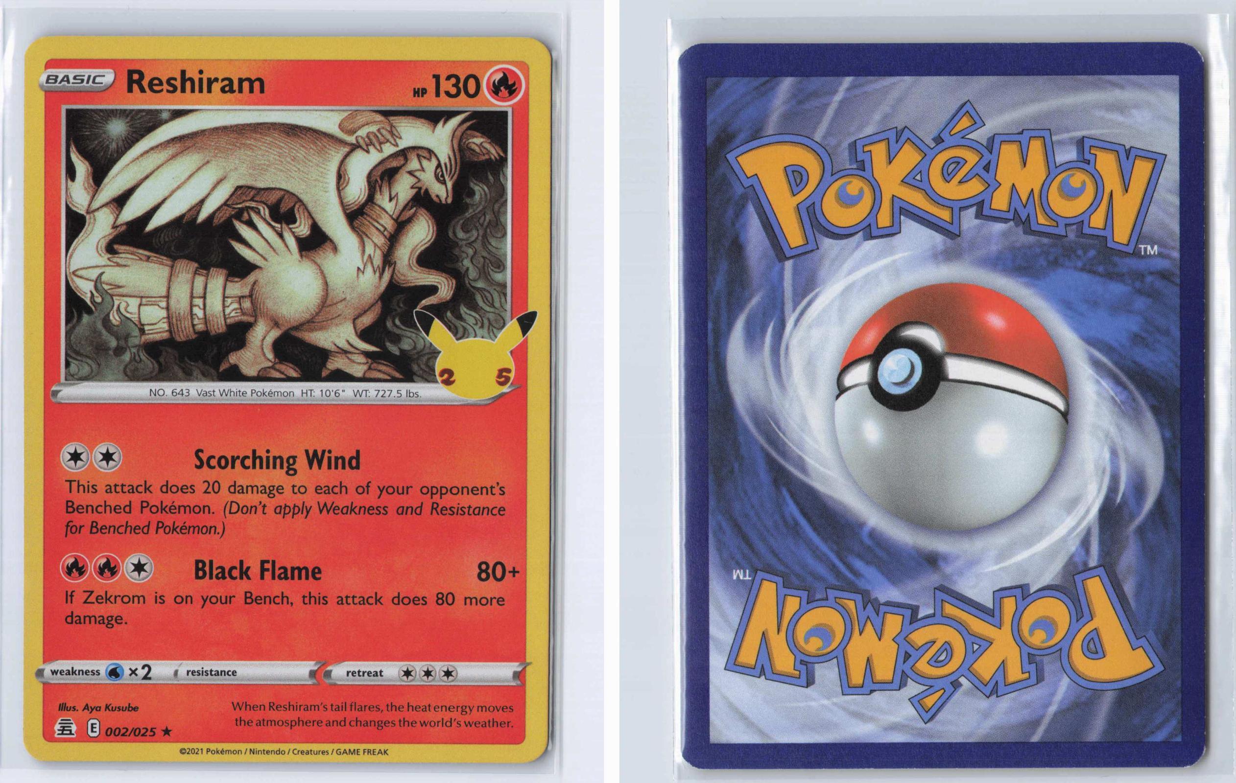 (#002/025) Reshiram - Holo [Celebrations]