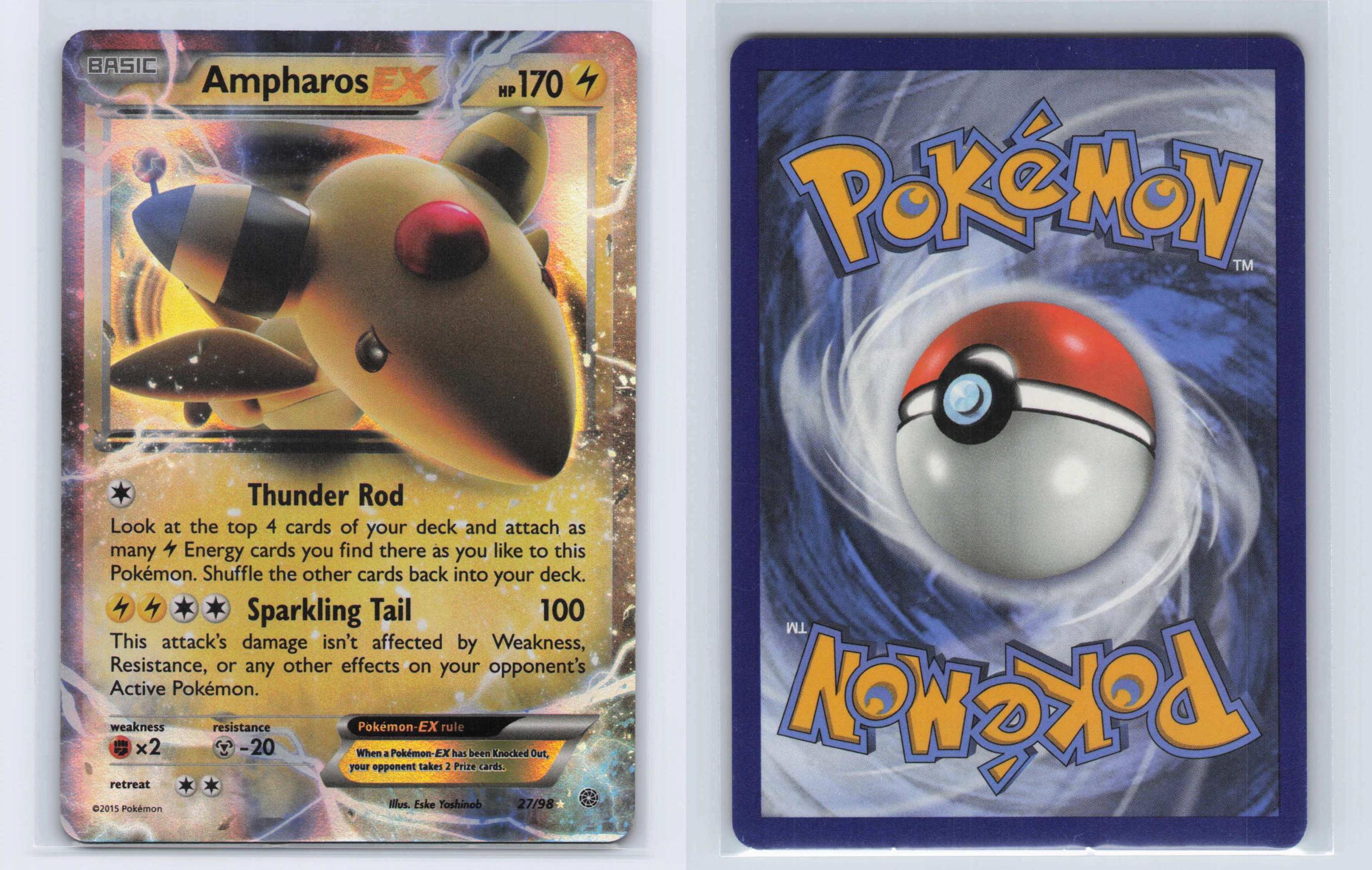 (#27/98) Ampharos EX - Holo [Ancient Origins]