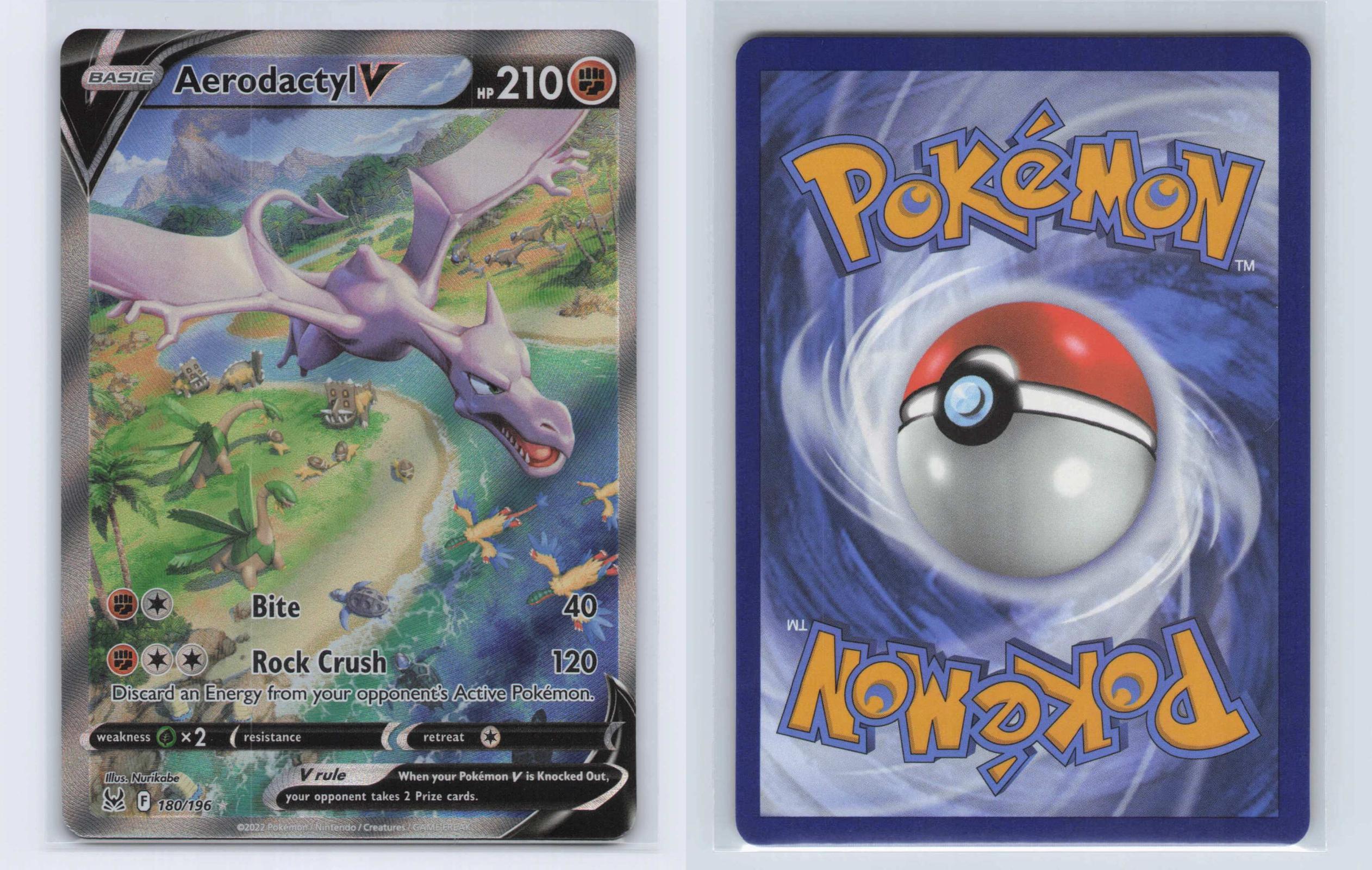 (#180/196) Aerodactyl V - Holo [Lost Origin]