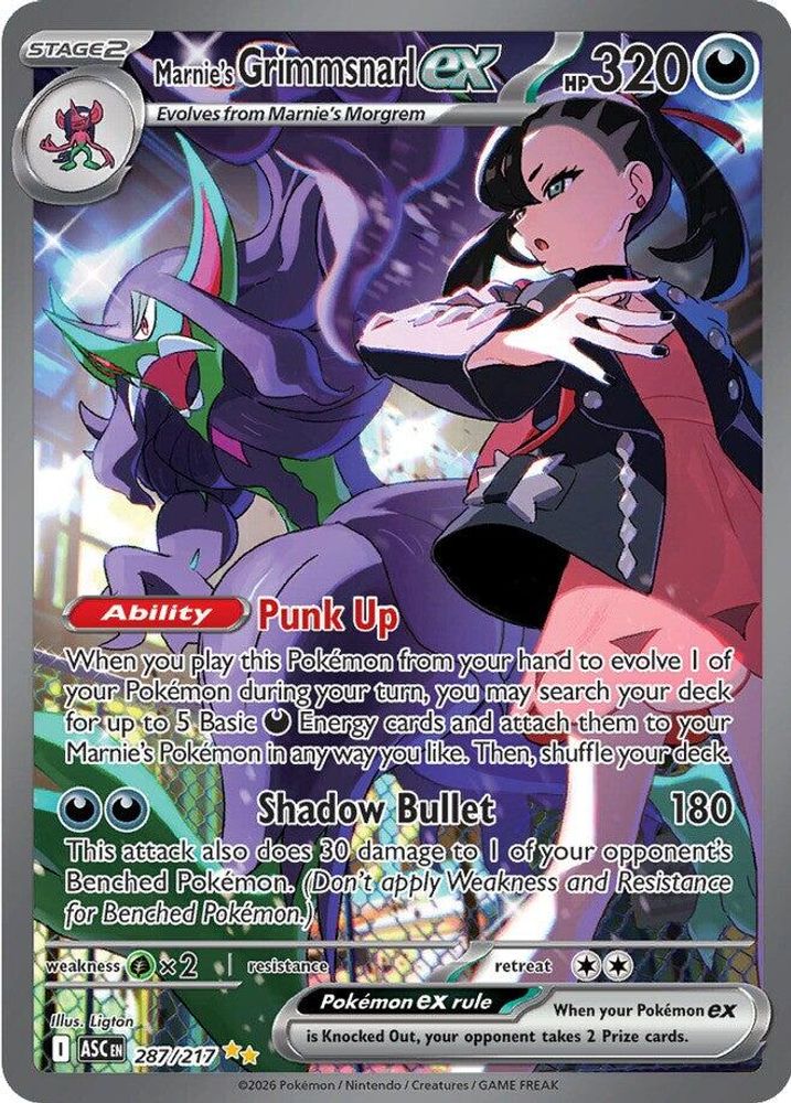 (#287/217) Marnie's Grimmsnarl ex - Holo [Ascended Heroes]