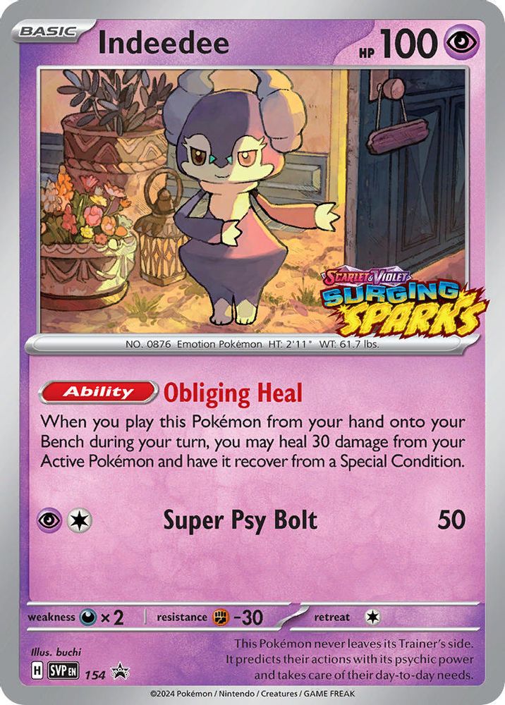 (#154) Indeedee - Holo [Scarlet & Violet Promo]