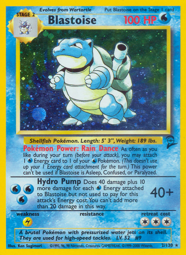 (#2/130) Blastoise - Holo [Base Set 2]