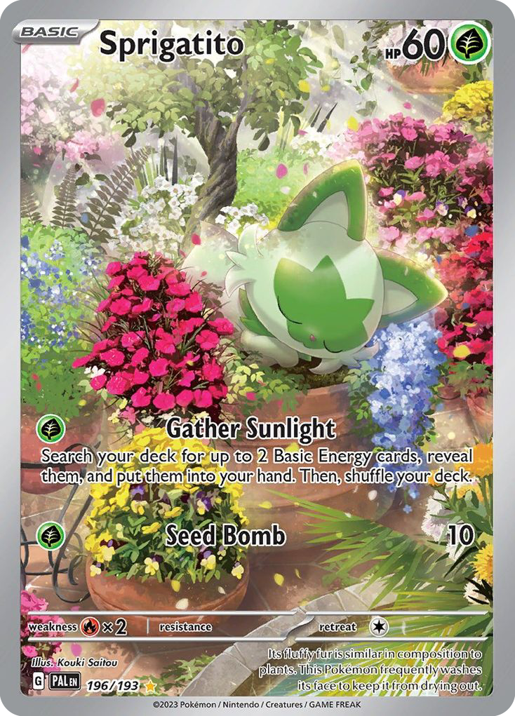(#196/193) Sprigatito - Holo [Paldea Evolved]