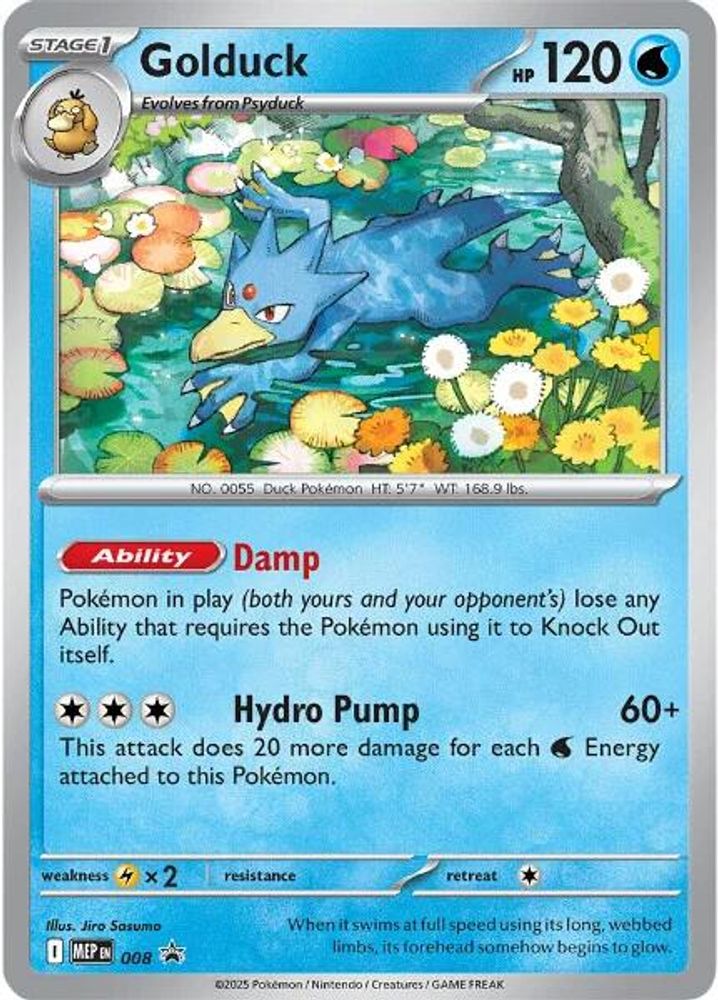 (#008) Golduck - Holo [ME: Mega Evolution Promo]