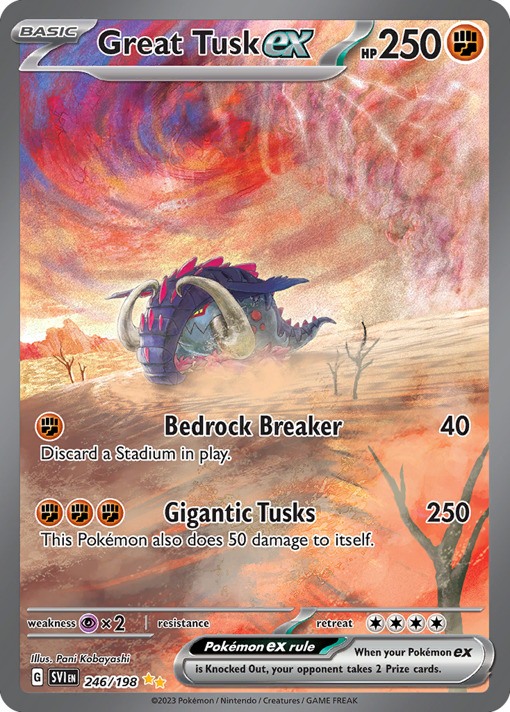 (#246/198) Great Tusk ex - Holo [Scarlet & Violet]