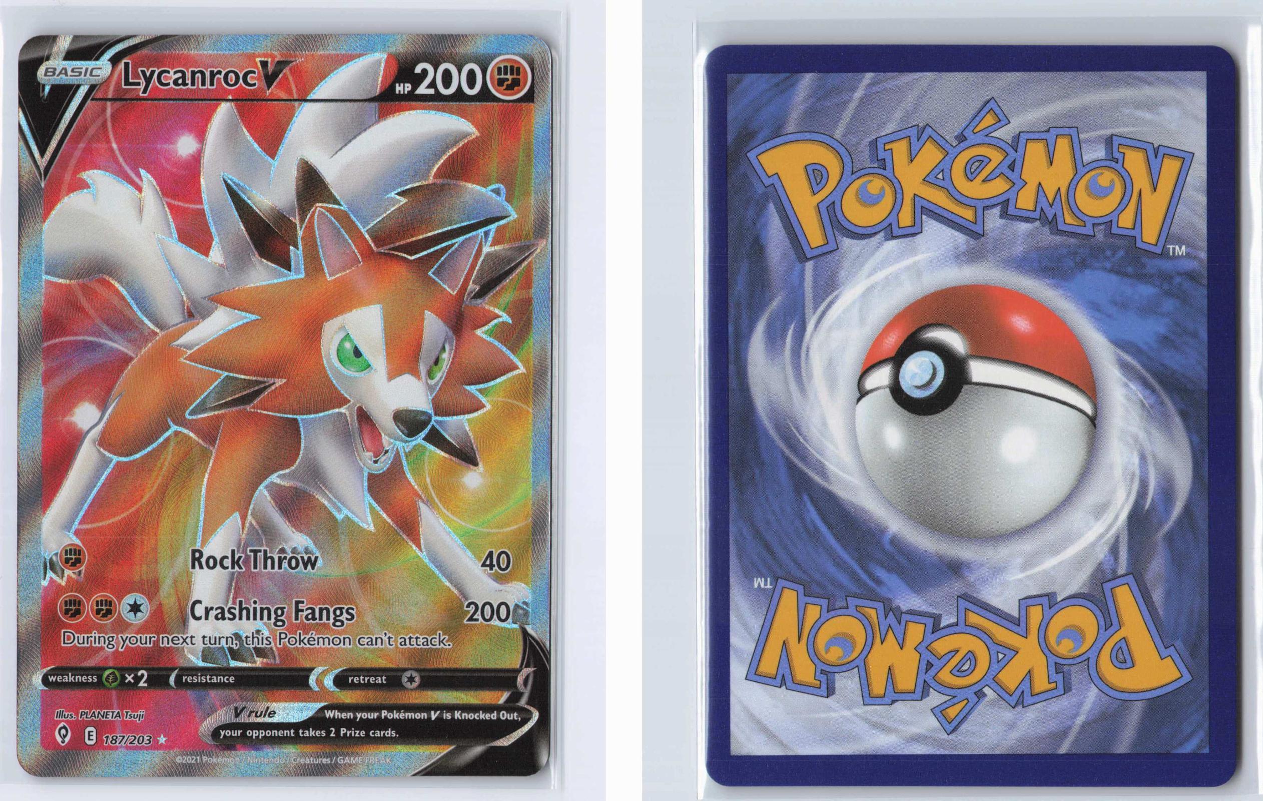 (#187/203) Lycanroc V - Holo [Evolving Skies]