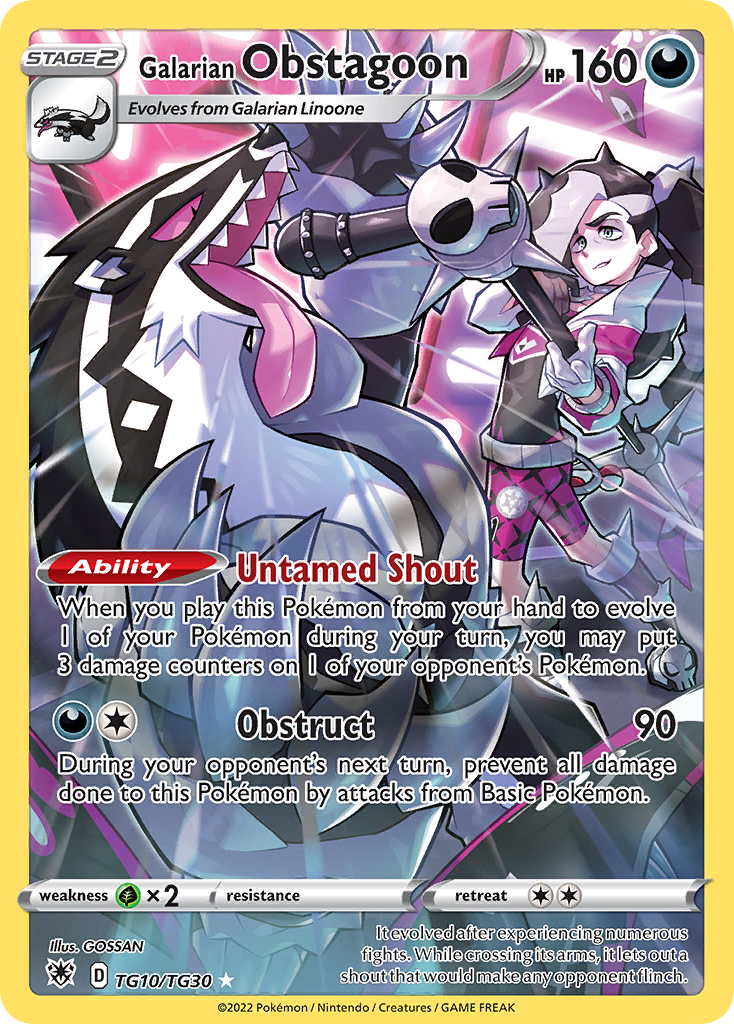 (#TG10/TG30) Galarian Obstagoon - Holo [Astral Radiance Trainer Gallery]