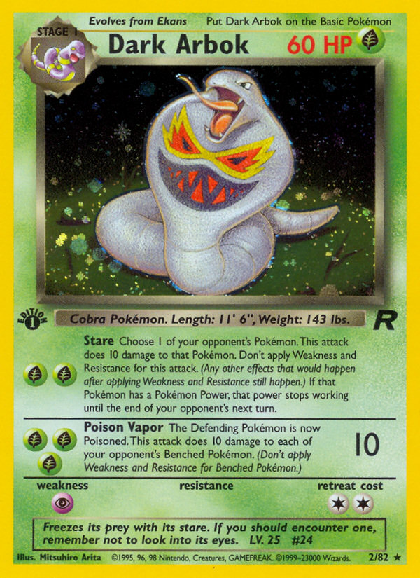 (#2/82) Dark Arbok - Unlimited Holo [Team Rocket]
