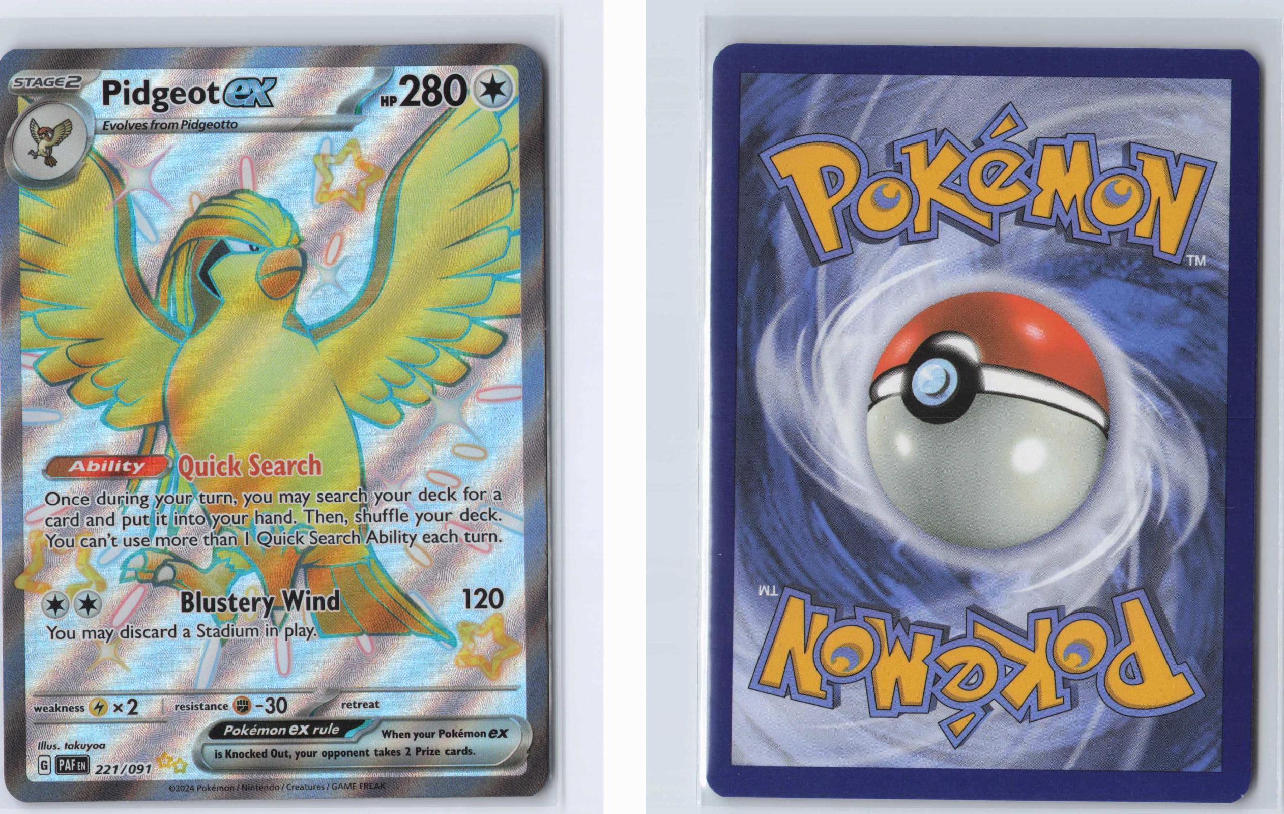 (#221/091) Pidgeot ex - Holo [Paldean Fates]
