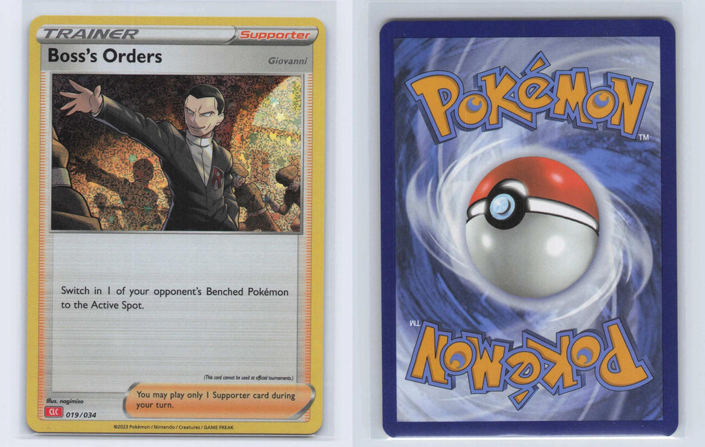 (#019/034) Boss's Orders (CLC) - Holo [Trading Card Game Classic]