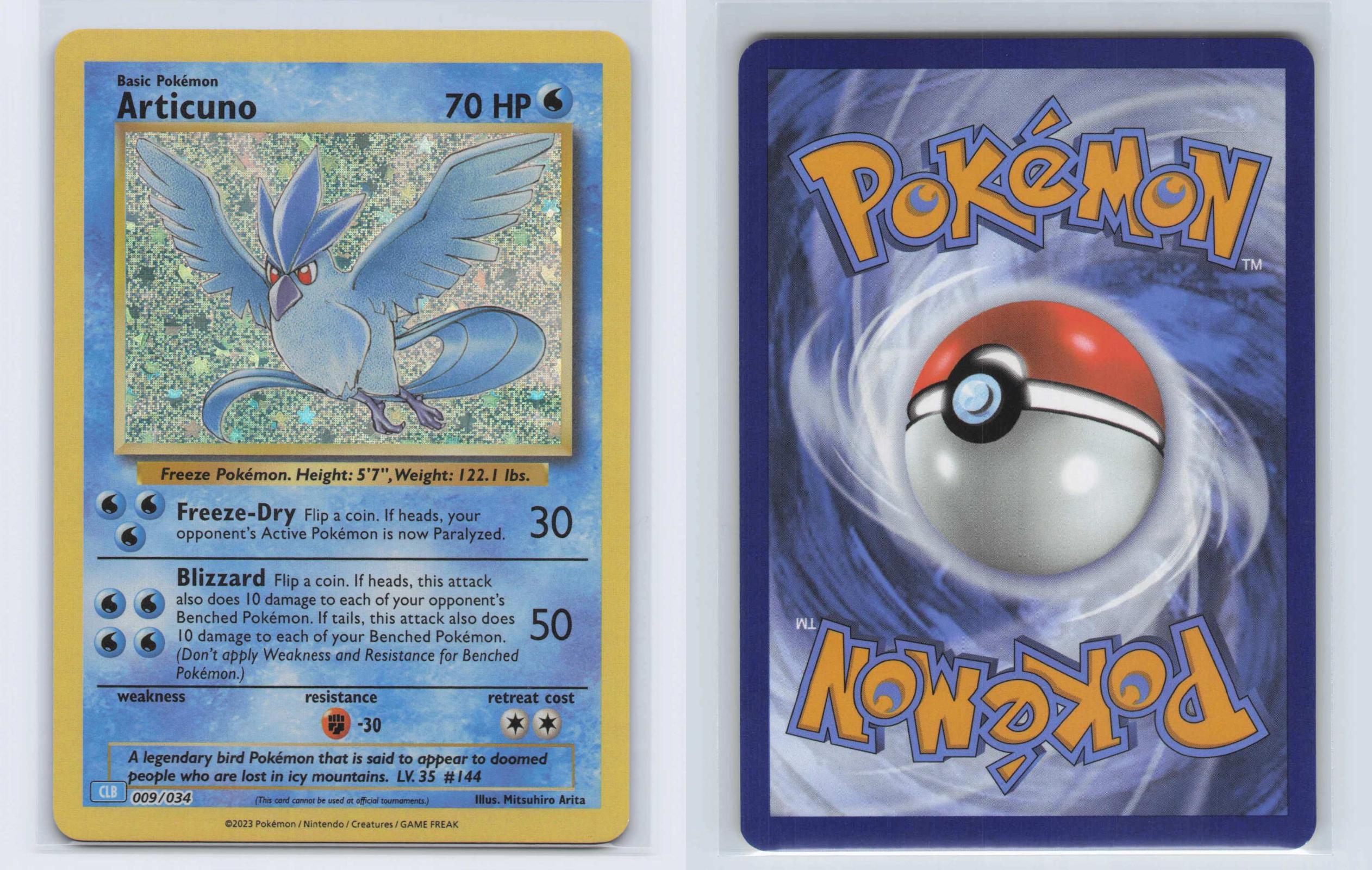 (#009/034) Articuno - Holo [Trading Card Game Classic]