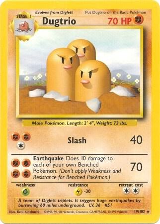 (#019/102) Dugtrio [Base Set]