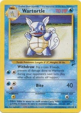 (#063/130) Wartortle [Base Set 2]