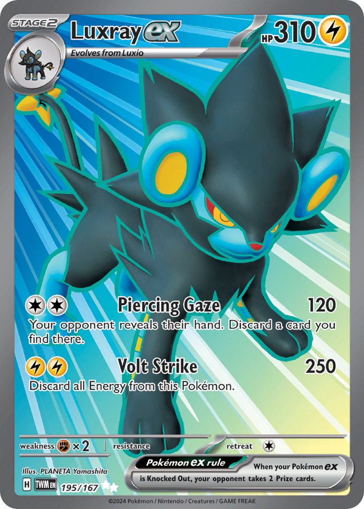 (#195/167) Luxray ex - Holo [Twilight Masquerade]