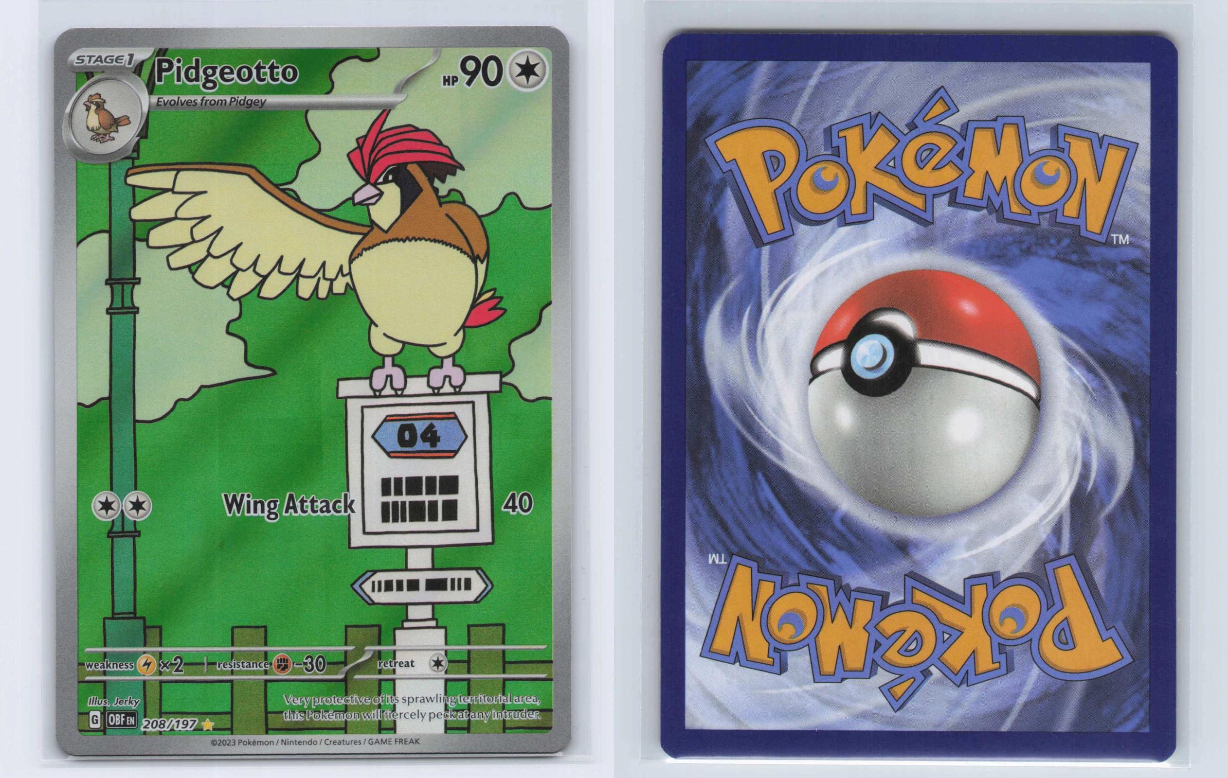 (#208/197) Pidgeotto - Holo [Obsidian Flames]