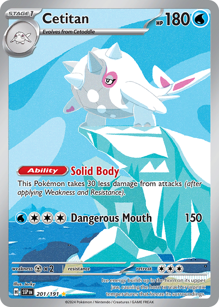 (#201/191) Cetitan - Holo [Surging Sparks]