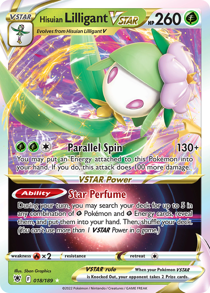 (#018/189) Hisuian Lilligant VSTAR - Holo [Astral Radiance]