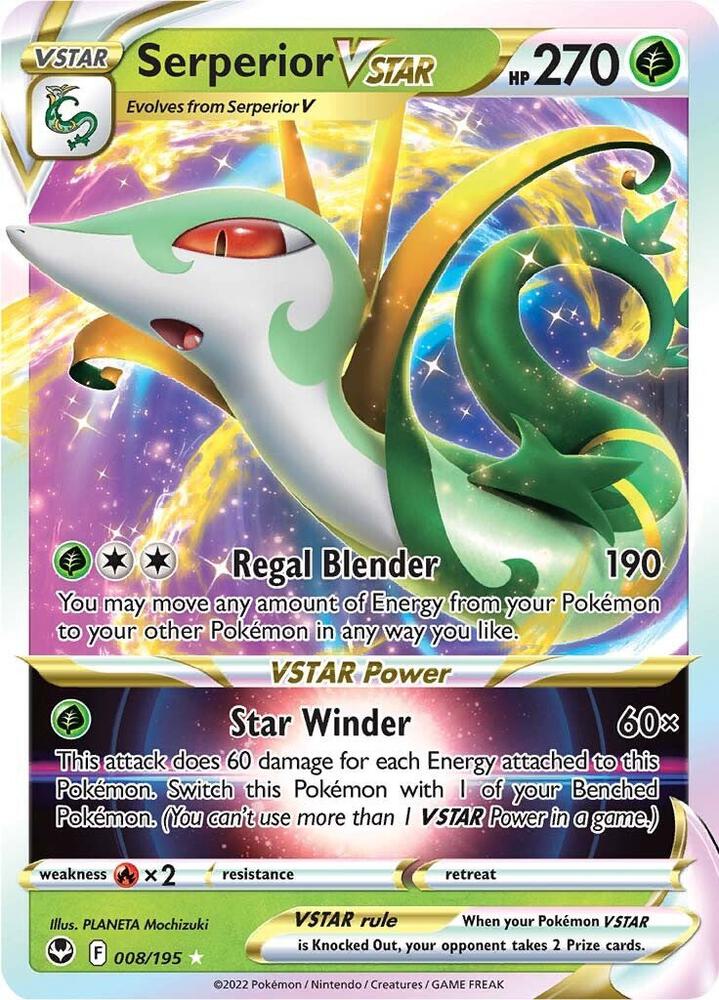 (#008/195) Serperior VSTAR [SWSH12: Silver Tempest]