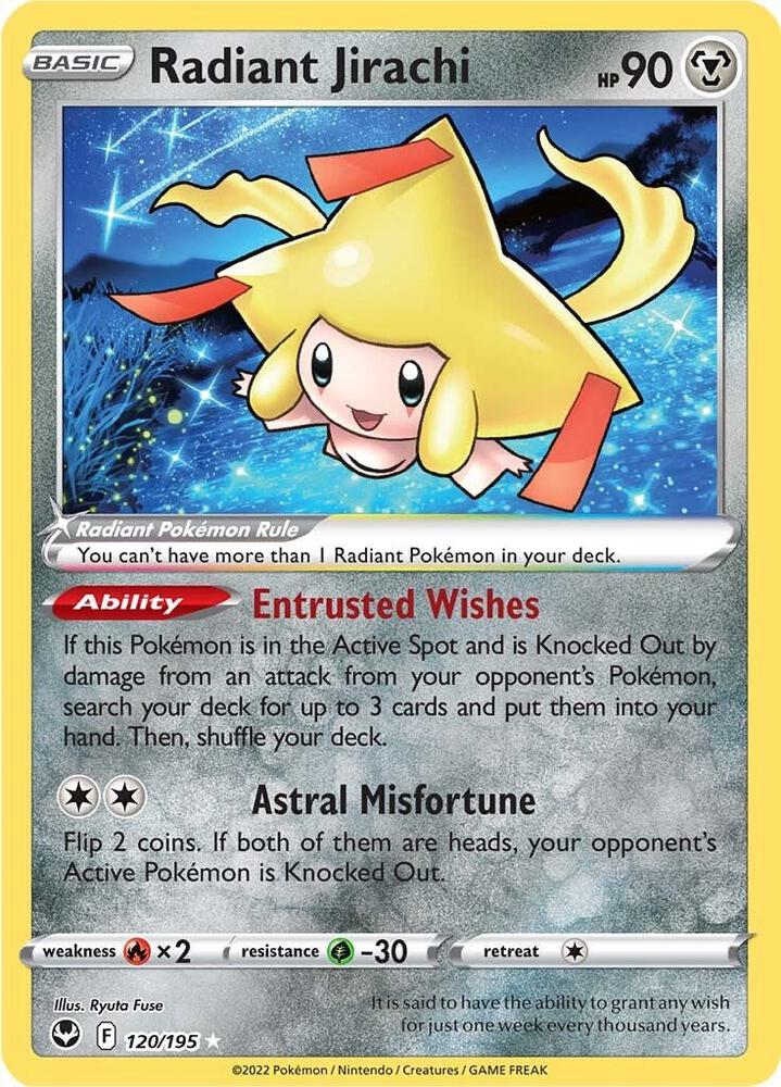 (#120/195) Radiant Jirachi [SWSH12: Silver Tempest]