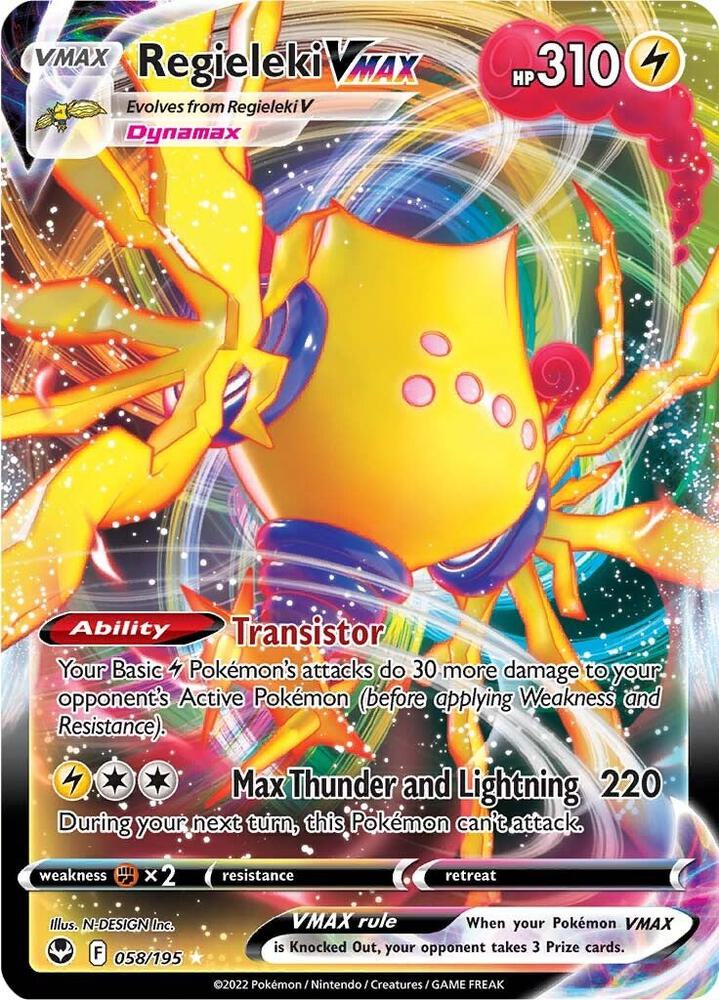 (#058/195) Regieleki VMAX [SWSH12: Silver Tempest]