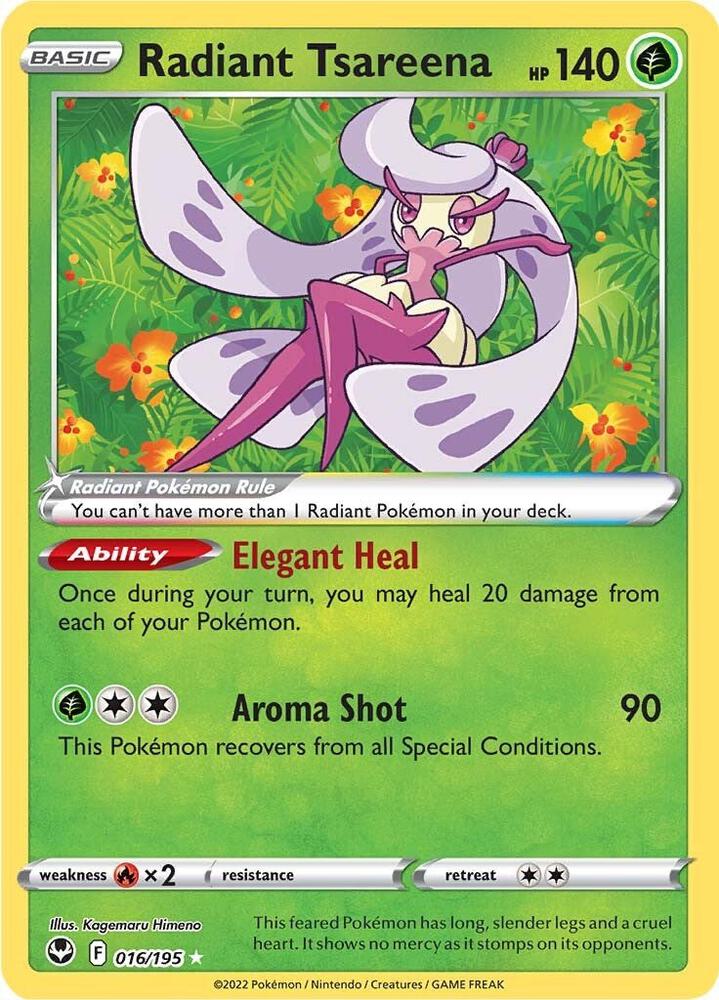 (#016/195) Radiant Tsareena [SWSH12: Silver Tempest]