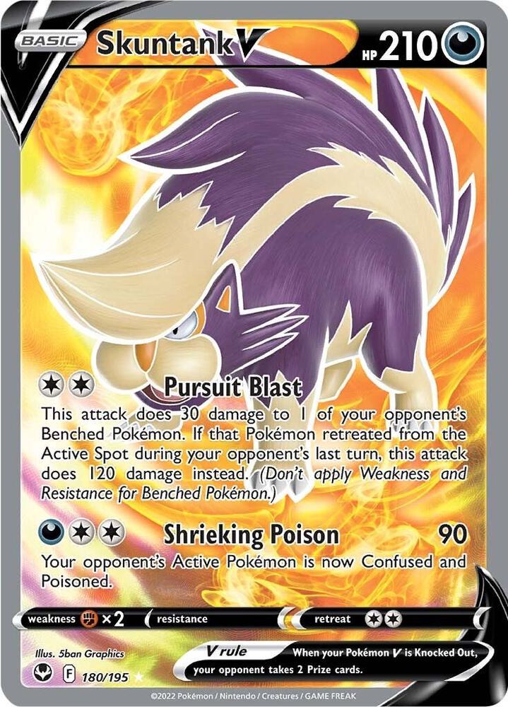 (#180/195) Skuntank V (Full Art) [SWSH12: Silver Tempest]