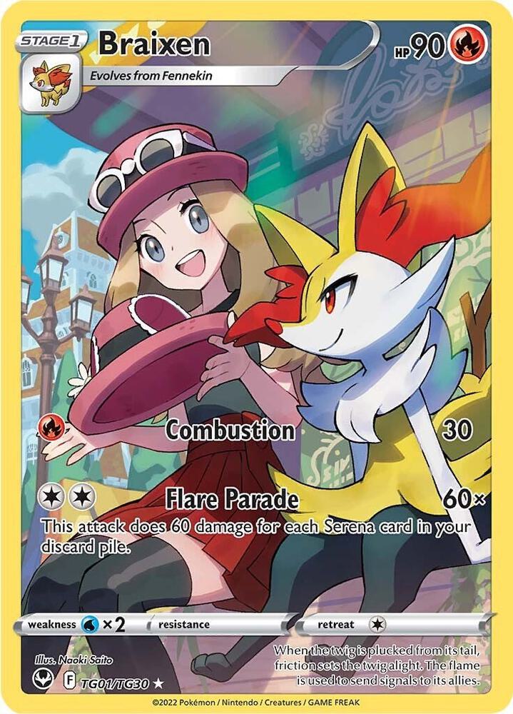 (#TG01/TG30) Braixen [SWSH12: Silver Tempest Trainer Gallery]