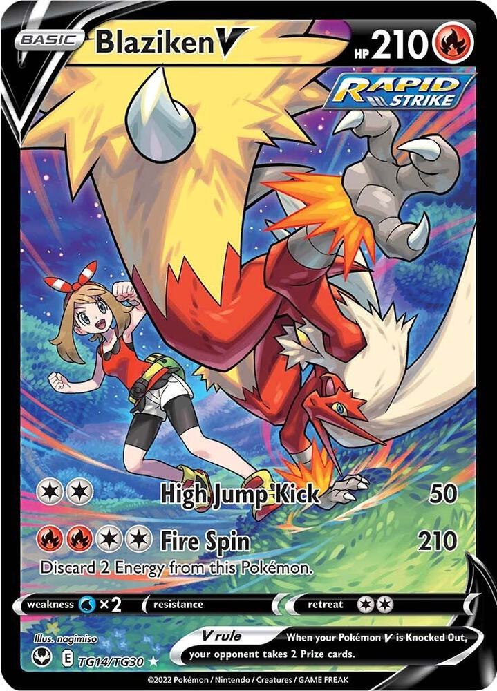 (#TG14/TG30) Blaziken V [SWSH12: Silver Tempest Trainer Gallery]