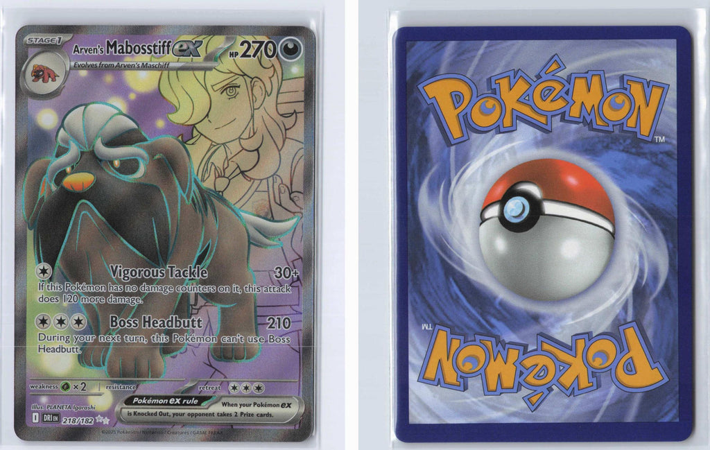 (#218/182) Arven's Mabosstiff ex - Holo [Destined Rivals]