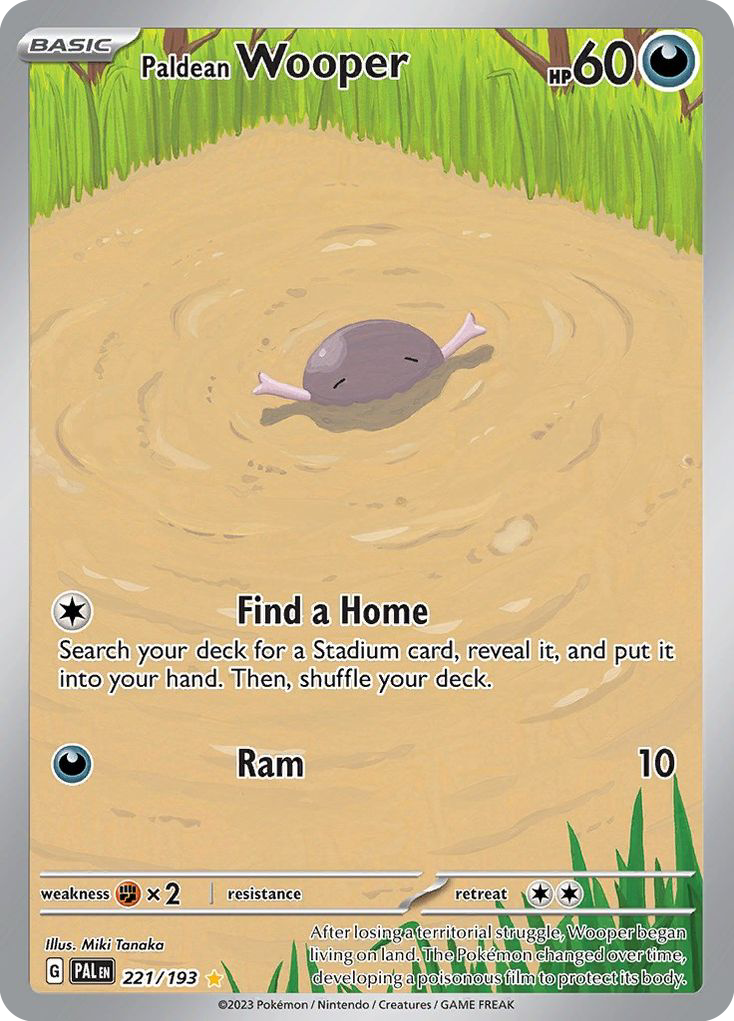 (#221/193) Paldean Wooper - Holo [Paldea Evolved]