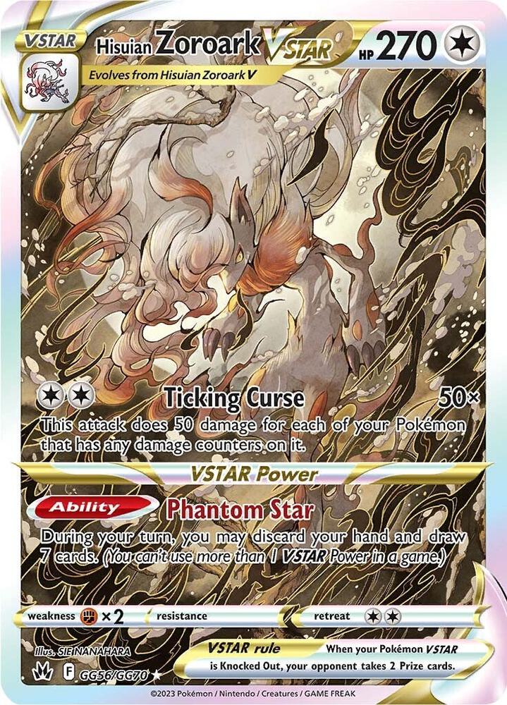 (#GG56/GG70) Hisuian Zoroark VSTAR [SWSH: Crown Zenith: Galarian Gallery]