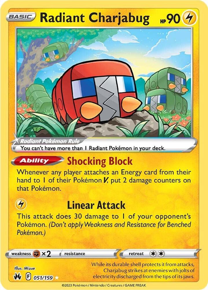 (#051/159) Radiant Charjabug [Crown Zenith]