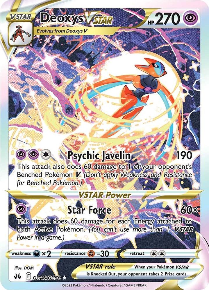 (#GG46/GG70) Deoxys VSTAR [Crown Zenith: Galarian Gallery]