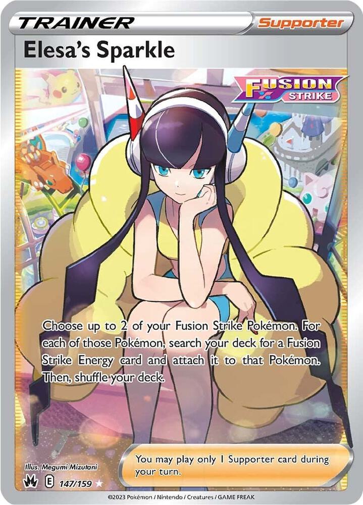 (#147/159) Elesa's Sparkle (Full Art) [SWSH: Crown Zenith]