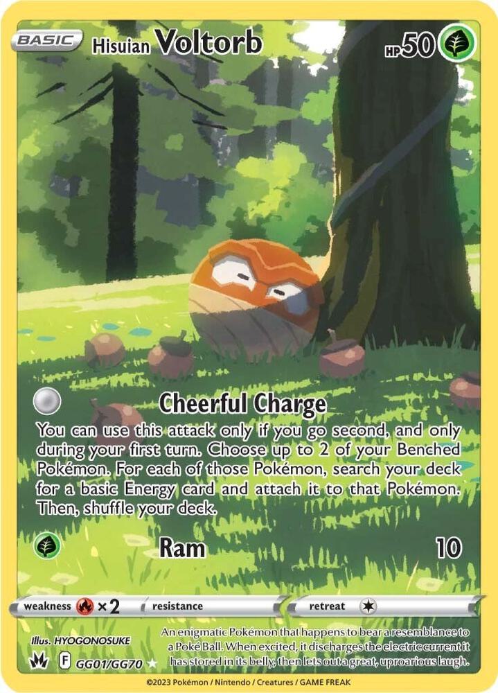 (#GG01/GG70) Hisuian Voltorb [SWSH: Crown Zenith: Galarian Gallery]