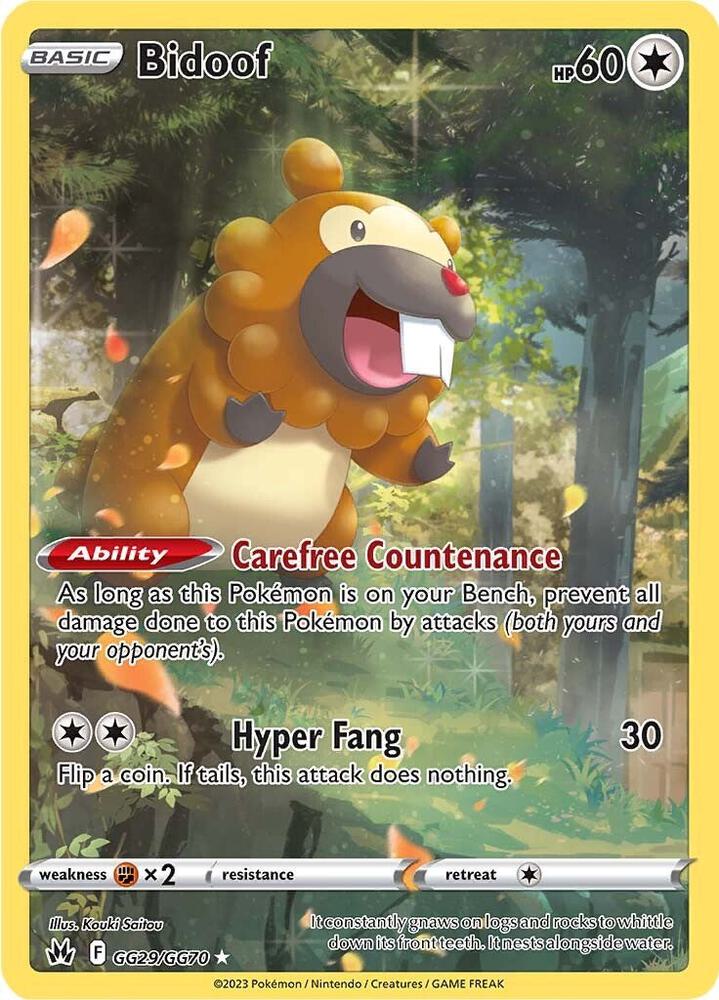 (#GG29/GG70) Bidoof [Crown Zenith: Galarian Gallery]