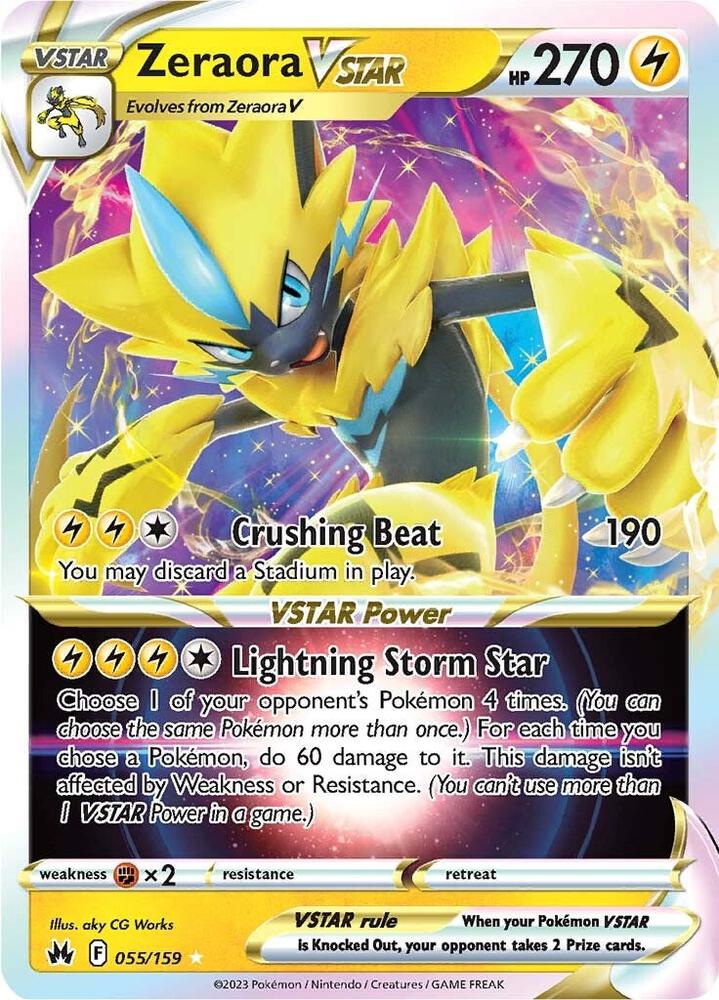(#055/159) Zeraora VSTAR [SWSH: Crown Zenith]