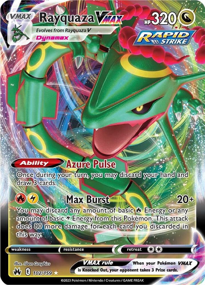 (#102/159) Rayquaza VMAX (102) [Crown Zenith]