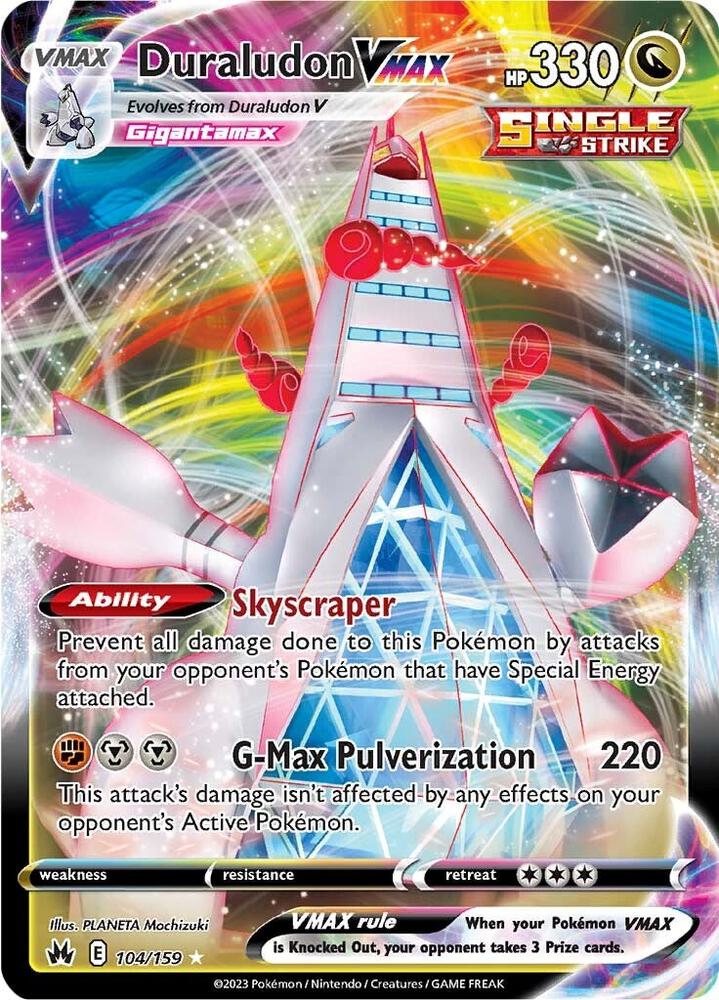 (#104/159) Duraludon VMAX [Crown Zenith]