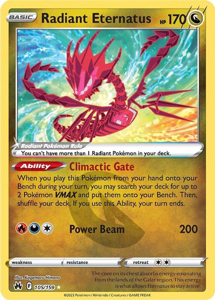 (#105/159) Radiant Eternatus [Crown Zenith]