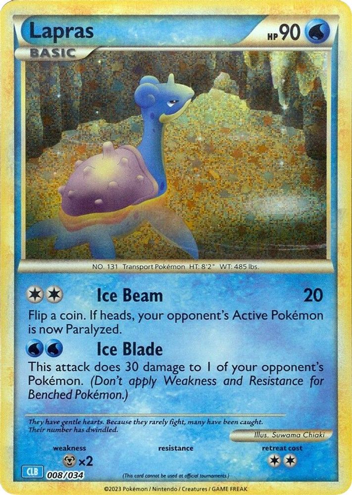 (#008/034) Lapras - Holo [Trading Card Game Classic]