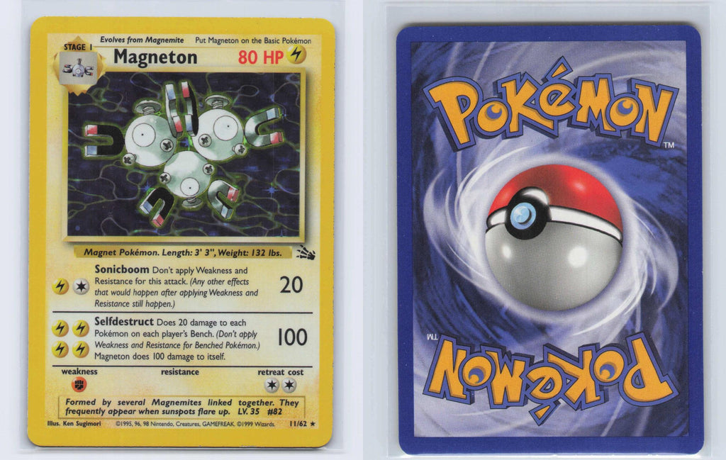 (#11/62) Magneton - Unlimited Holo [Fossil]