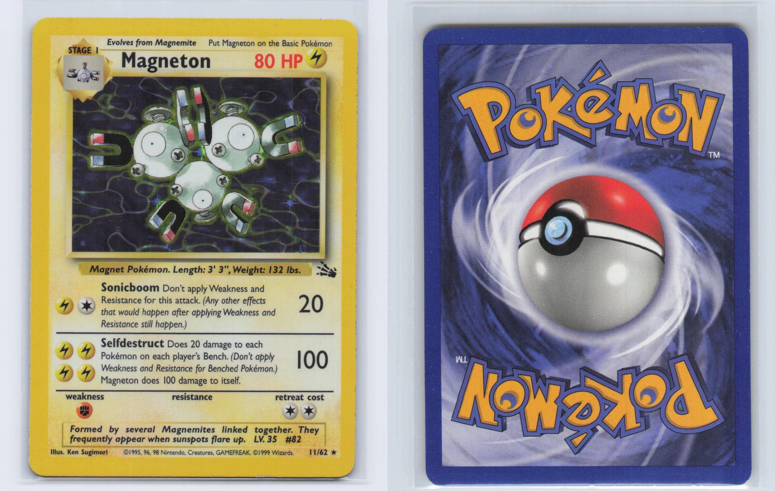 (#11/62) Magneton - Unlimited Holo [Fossil]