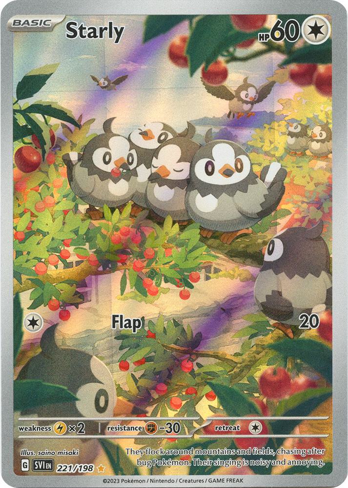 (#221/198) Starly [SV01: Scarlet & Violet Base Set]