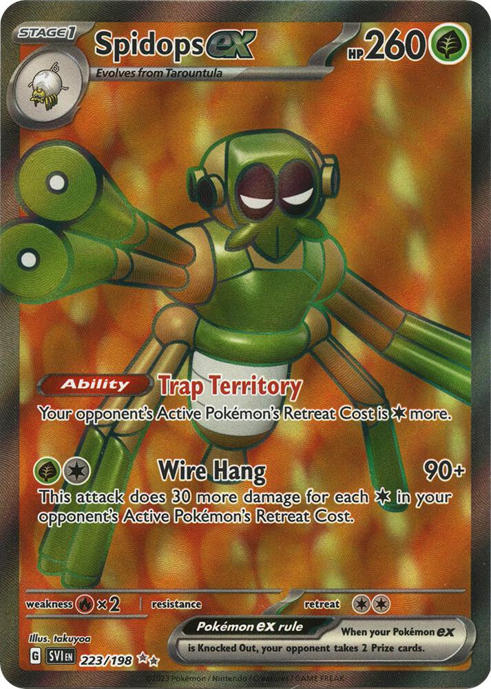 (#223/198) Spidops ex [SV01: Scarlet & Violet Base Set]