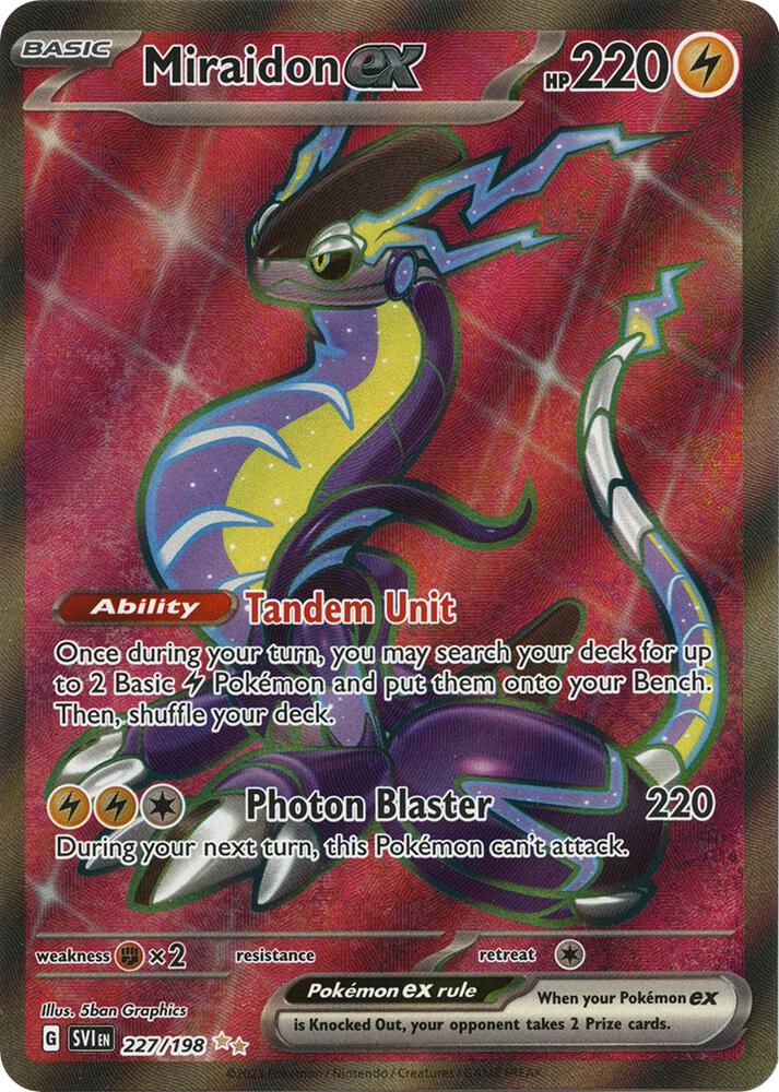 (#227/198) Miraidon ex [SV01: Scarlet & Violet Base Set]