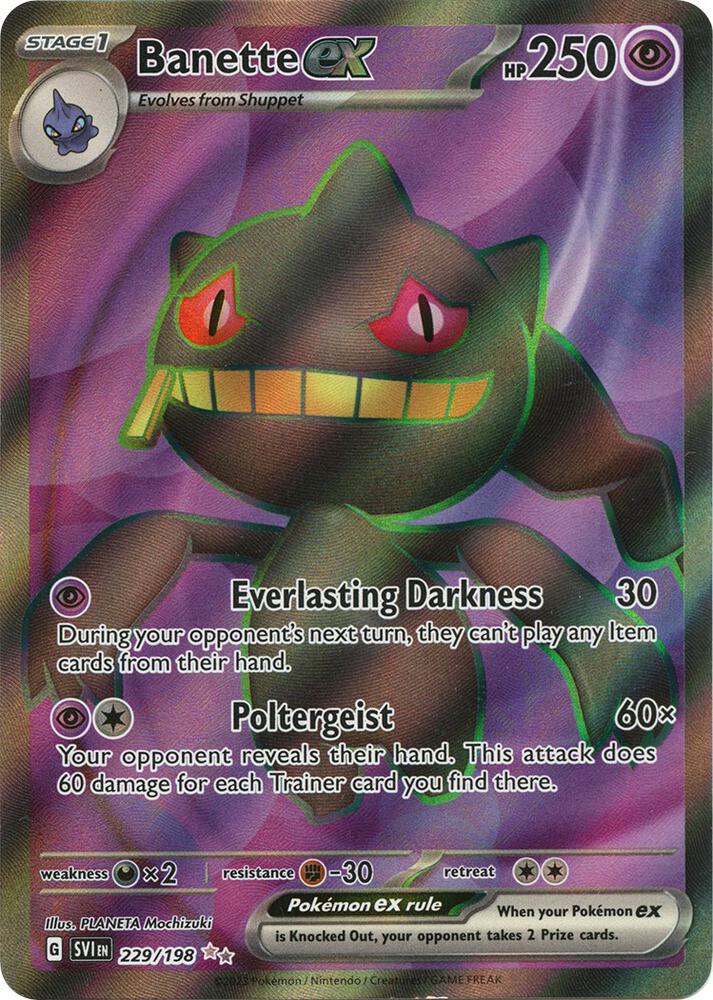 (#229/198) Banette ex [SV01: Scarlet & Violet Base Set]